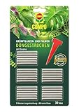 COMPO Grünpflanzen- und Palmen Düngestäbchen mit Guano, Dünger mit 3 Monaten Langzeitwirkung, 30...