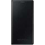 Samsung Flip Wallet Hülle Case Cover für Samsung Galaxy S5 Mini - Metallic Schwarz