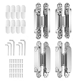 4 Stück 15,2 cm Scharniere für Türen, unsichtbare Scharniere, verdeckte Scharniere,...