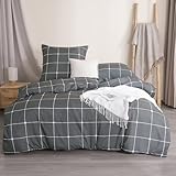 PHF Bettwäsche 200x220 3teilig Bettbezug - Weich und Bügelfrei Bettwäsche Set 200 x 220 cm mit 2...