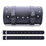 NVGFTG Universal Motorrad Satteltasche Lenkertasche Werkzeugtasche PU Leder Werkzeugrolle Tasche Mit...