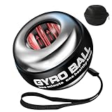 BeSokar Gyroball, Handgelenktrainer-Ball, 5-stufiger Widerstands-/Lichtsteuerung, Gyroskopischer...
