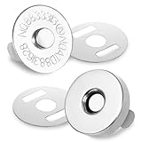 Thinp 24 Stück Magnetknöpfe,14mm Magnetische Knöpfe,Magnetverschluss Tasche,Handarbeit...