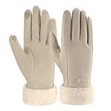 ZASFOU Damen Winter Warm Touchscreen Handschuhe mit Fleece Gefütterte Strick winterhandschuhe für...