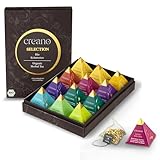 Creano Premium Bio Kräutertee Geschenkset „ORGANIC HERBAL TEA“ - 12 Pyramiden-Teebeutel in 9...
