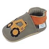 Dotty Fish Krabbelschuhe aus Leder – rutschfeste, weiche Sohle, Barfußgefühl, Lauflernschuhe &...