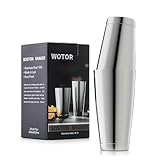 WOTOR Boston Cocktail Shaker Set, 530ml oz & 830ml oz Edelstahl Shaker Dosen mit Gewicht, Metall...