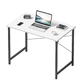 CubiCubi Schreibtisch Kleiner Tisch Computertisch, 80 x 40 x 75 cm Home Office Schreibtisch,...