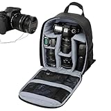 Reise-Kamera-Rucksack – DSLR- und spiegellose Kameratasche mit verstellbaren Trennwänden,...