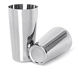 LANZON Boston Cocktail-Shaker: 2-teiliger Edelstahl Boston-Shaker Set, 500ml + 750ml Cocktailshaker...