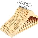 ilauke Kleiderbügel Holz,32er Holzbügel für Anzüge, Jackenbügel aus Massivholz mit 360...