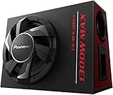 Pioneer TS-WX300A Aktivsubwoofer, leistungsstarker Gehäuse Subwoofer mit 300 W Maximalleistung, 30...