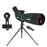 Svbony SV28PLUS Spektiv für Zielschießen, 25-75×70mm BAK4 A5 Weinrotes FMC Objektiv, Spektive mit...
