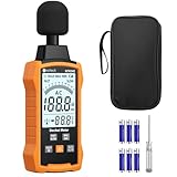 Neoteck Dezibel Messgerät Digital Tragbare Schallpegelmesser 30-130dB mit LCD-Display, A/C...
