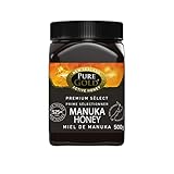 Pure Gold Manuka-Honig 525+ 500 g, Honig aus Neuseeland, im Kunststoffbehälter, MBO-zertifiziert...