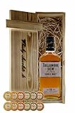 Geschenk Tullamore DEW 18 Jahre irischer Single Malt Whiskey + 12 Edelschokoladen in 6 Sorten in...