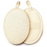 YNDJK 2 Stück Natürlicher Luffa Sponge, Peeling Loofah Schwamm Körperbürste Wäscher, Aus...