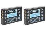 2X Ersatz-Akku NP-120 kompatibel mit Fuji Fujifilm Finepix F10, F11, F630, M603... (Siehe Liste)