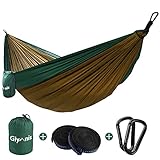 Glymnis Hängematte Ultraleicht Outdoor Reisehängematte Reise Hammock mit Aufhängeseilen und...