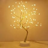 Kinamy LED Baum Lichter, LED Lichterbaum, Baum Licht Warmweiß Verstellbare Äste, 108 LED Baum...