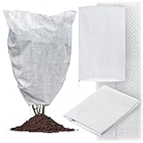 KADAX Pflanzenschutzhaube 118 x 180 cm, 1 Stück, Schutzhaube mit Kordelzug für Bäume im Winter,...