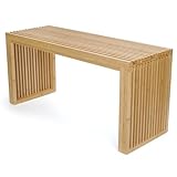 BAM BOO BOX - Sitzbank aus Bambus - Holzbank für Esszimmer, Schlafzimmer, Badezimmer oder Küche -...