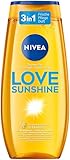 NIVEA Love Sunshine Pflegedusche (250 ml), pH-hautneutrales Duschgel mit Vitamin C & E,...