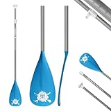 FunWater SUP Paddel Verstellbares Stand Up Paddle 3-teiliges oder 4-teiliges Schwimmendes Tragbares...