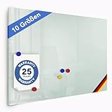 Floordirekt Magnettafel für Küche Glas-Whiteboard inkl. 5 Magnete - Memoboard - magnetisch &...