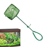 COMFOLIVING Fischernetz für Aquarien, Fischfangnetz – Betta Fischernetz mit langem Griff aus...