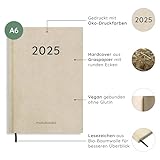 matabooks - A6 Kalender Samaya 2025 Farbe: Nature S (DE/EN): Veganer Jahresplaner A6 aus...