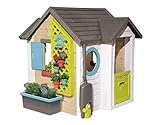 Smoby 810405 - Gartenhaus - Spielhaus für drinnen und draußen, mit kleiner Eingangstür und...