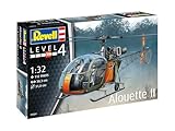 Revell Modellbau I Alouette II I Bausatz I Maßstab 1:32 I 191 Teile I Bastelset ab 12 Jahren I...