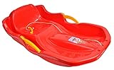 Schlitten Kinderschlitten BOB MINIBOB Kunststoff Rodel 4 Farben (Rot)