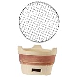 HANABASS Kleiner mit Grillrost Multifunktionaler Tragbarer Bbq kohleofen für Camping Grillen Kochen...