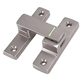 Fockety 90/180-Grad-Flip-Scheunentürschloss, Robuste Zinklegierung, Schiebetür-Schlossriegel,...