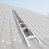 Weise Dachauflegeleiter 2,98 m einteilig, 11 gewölbte Bremer Sprossen, robuste 30 cm breite...