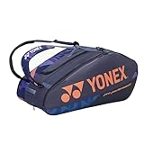 Yonex Pro Schlägertasche 12, Multi-Fächer, 12-Schläger-Tennisausrüstung, Reisetasche,...
