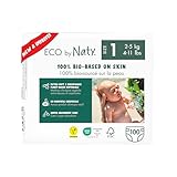 Eco by Naty Baby Öko Windeln - umweltfreundliche Premium-Bio Windeln aus pflanzenbasierten...