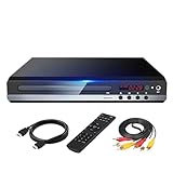 DVD-Player, Hochauflösende 1080P-Heim-DVD-Player-Box for TV, Alle Regionen, Kostenloser...