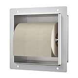 Bernkot Unterputz Toilettenpapierhalter Edelstahl, WC Toilettenpapierhalter für das Badezimmer...