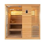 Home Deluxe - Traditionelle Sauna - Neola - 200 x 160 x 200 cm - für 5 Personen - Fichtenholz,...