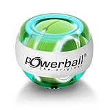 Powerball Lightning Green, gyroskopischer Handtrainer mit grünem Lichteffekt, transparent-grün,...
