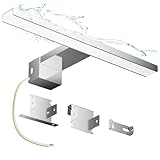 Hommie LED Spiegelleuchte Bad 30CM 6W 4000K Neutralweiß Aluminiumlegierung Spiegellampe Badezimmer...