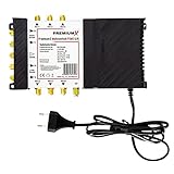 Premium X PXMS 5/6 Multischalter mit Netzteil Multiswitch 1 SAT für 6 Teilnehmer Satverteiler...