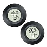 JEDEW Hygrometer Thermometer Digital Humidity Meter Indoor/Outdoor Humidity Monitor Reptile...