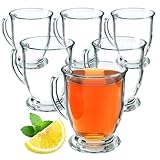 KADAX Kaffeegläser Set, 460ml, Teegläser aus Glas, Glühweingläser, Trinkgläser für Tee,...