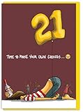Brainbox Candy - Lustige Geburtstagskarte zum 21. Geburtstag – '21 eigene Auswahl' – 21....