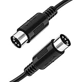 Ancable MIDI Kabel 5Pin DIN Stecker auf Stecker für MIDI Controller 0,3M, Midi Kabel Kompatibel mit...