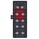 Snailax Massagematte mit Wärme - 10 Motoren Vibrationsmassage Massageauflage mit 2 Heizkissen,...